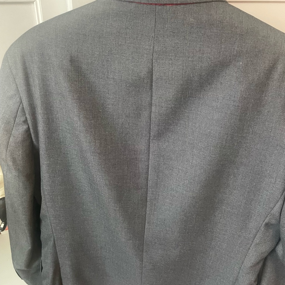 Chaps Gray Blazer with Red Lining - image 3